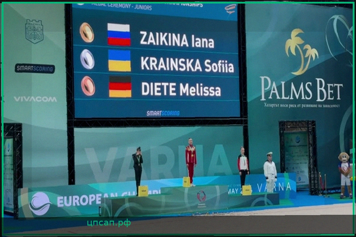 Украинская гимнастка София Краинская привлекла внимание на Чемпионате Европы